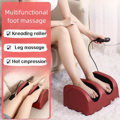 Electric Foot Massager with Heat & Rolling Kneading