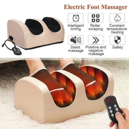 Electric Foot Massager with Heat & Rolling Kneading
