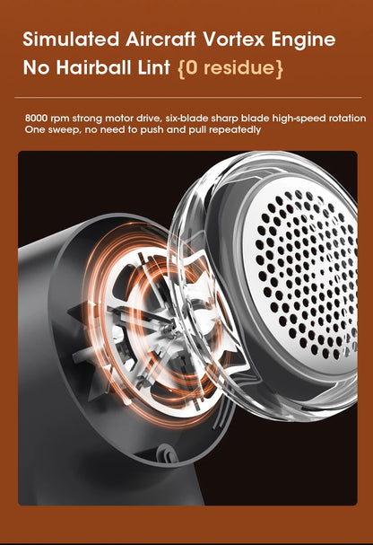 Battery operated lint remover