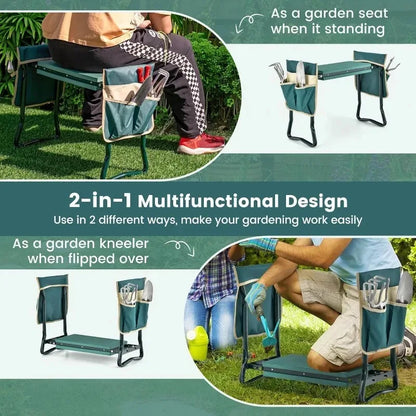 Gardening knee pad bench