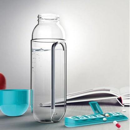 2-in-1 Pill Organizer Water Bottle