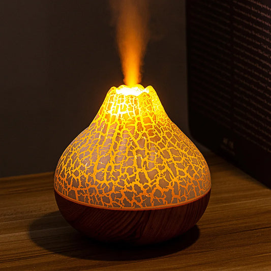 Volcanic Humidifier – Flame Effect Aroma Diffuser