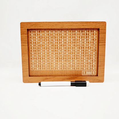 Wooden Money Saving Box with Goal Counter