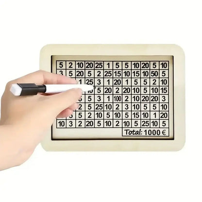 Wooden Money Saving Box with Goal Counter
