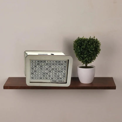 Wooden Money Saving Box with Goal Counter