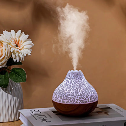 Volcanic Humidifier – Flame Effect Aroma Diffuser