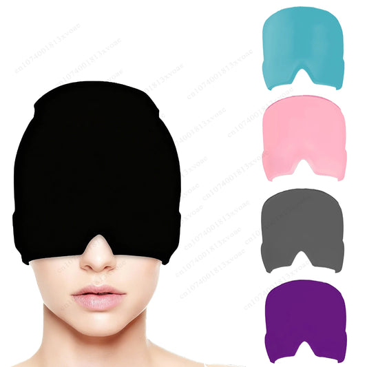 Migraine Relief Ice Cap | Cooling Gel Head Wrap for Headache