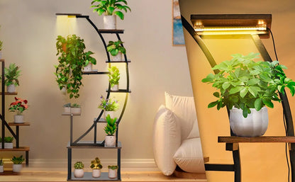 Modern LED Multi-Tier Indoor Plant Stand
