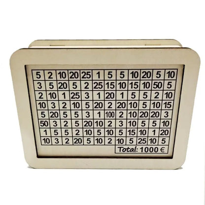 Wooden Money Saving Box with Goal Counter
