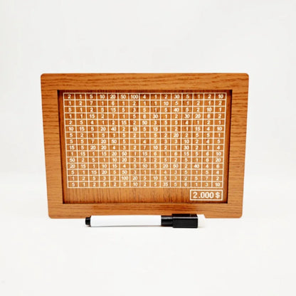 Wooden Money Saving Box with Goal Counter