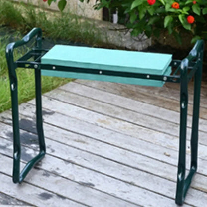 Garden Kneeler and Seat Foldable Kneeling Stool with Thicker Foam Pad Heavy Duty Bench with Tool Pouch Gifts for Fishing Green