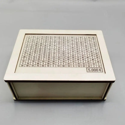 Wooden Money Saving Box with Goal Counter