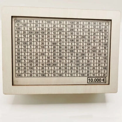 Wooden Money Saving Box with Goal Counter