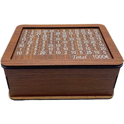 Wooden Money Saving Box with Goal Counter