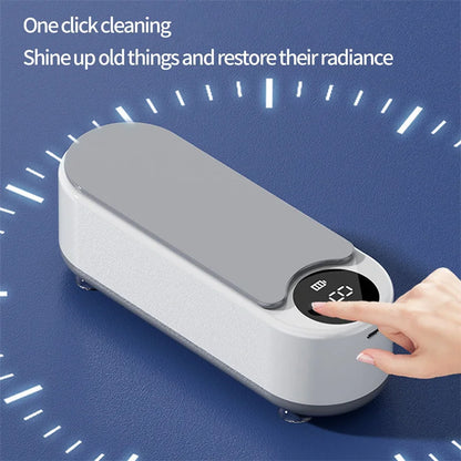 Portable Ultrasonic Cleaner 450ml for Jewelry & Glasses