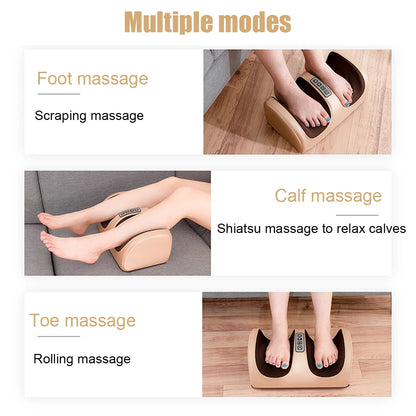 Electric Foot Massager with Heat & Rolling Kneading