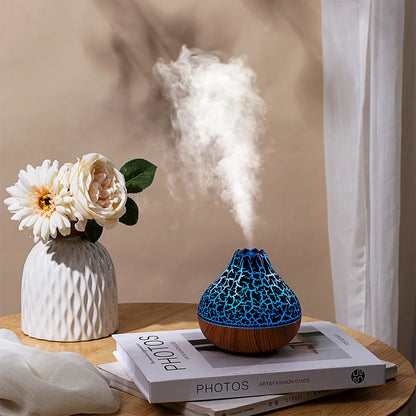 Volcanic Humidifier – Flame Effect Aroma Diffuser