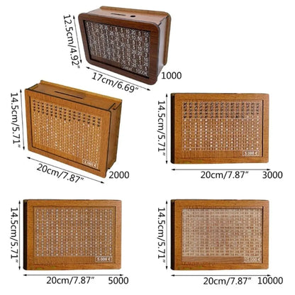 Wooden Money Saving Box with Goal Counter