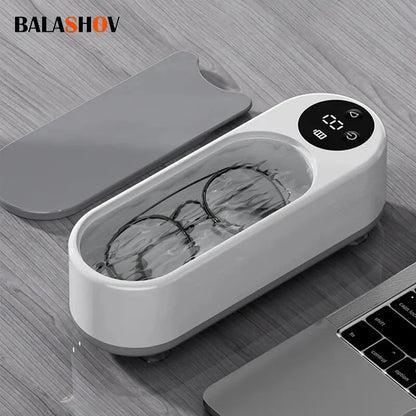Portable Ultrasonic Cleaner 450ml for Jewelry & Glasses