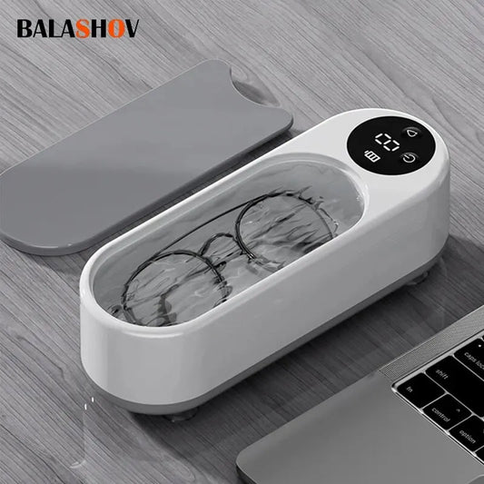 Portable Ultrasonic Cleaner 450ml for Jewelry & Glasses