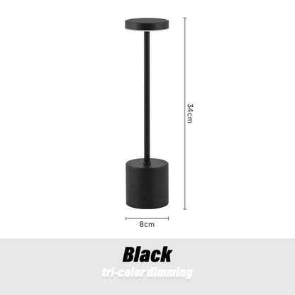 Cordless LED Table Lamp – Portable Retro Light for Outdoor, Bar, Restaurant Ambiance