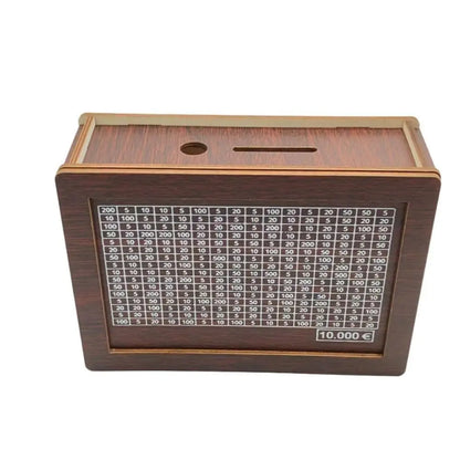 Wooden Money Saving Box with Goal Counter