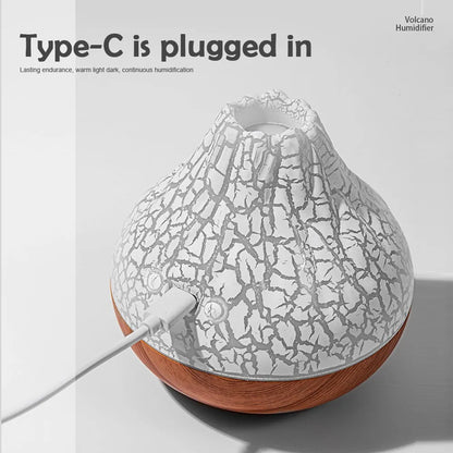 Volcanic Humidifier – Flame Effect Aroma Diffuser