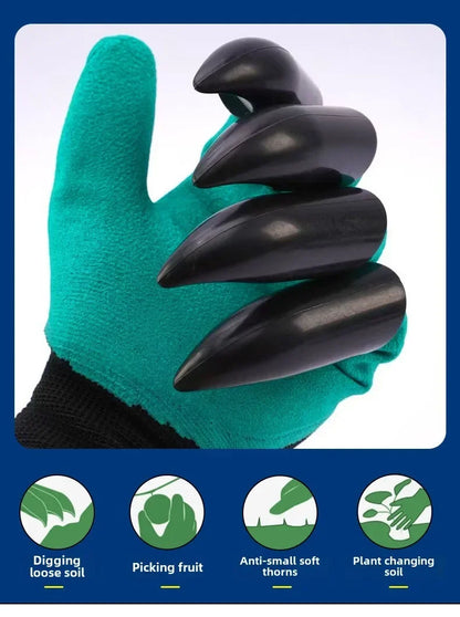 Gardening Gloves with Claws for Easy Digging & Planting